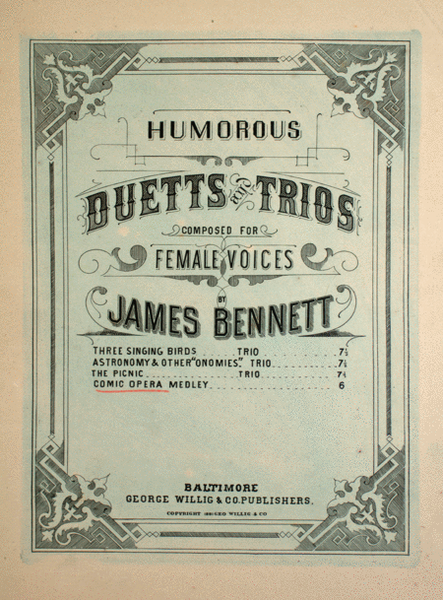 Humorous Duetts and Trios. Comic Opera Medley