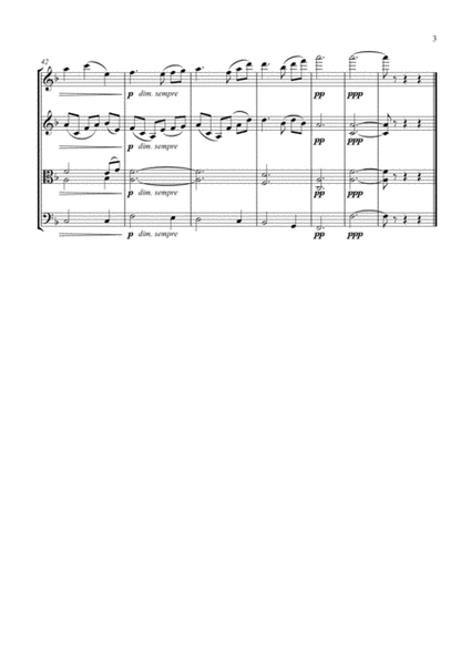 Mascagni: Intermezzo from Cavalleria Rusticana (string quartet)