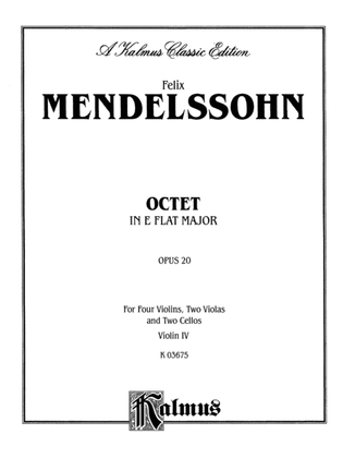 Book cover for String Octet in E-Flat Major, Op. 20: 4th Violin