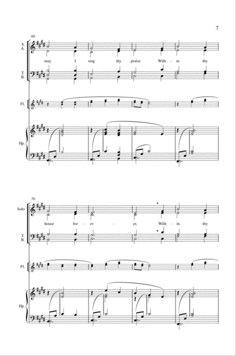 The king of love, my shepherd is Mixed Choir scores gallery preview page 6