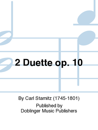 Book cover for 2 Duette op. 10