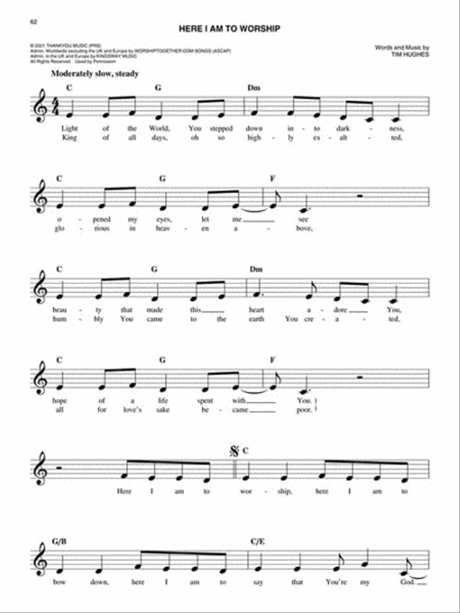 The Easy Worship Fake Book Piano scores gallery preview page 3