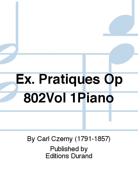 Ex. Pratiques Op 802Vol 1Piano