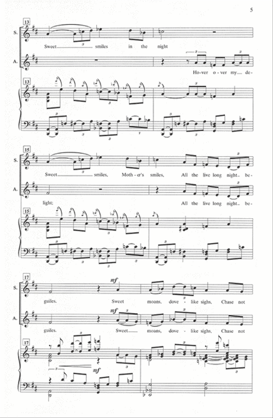 A Cradle Song A Cradle Song SA scores gallery preview page 4