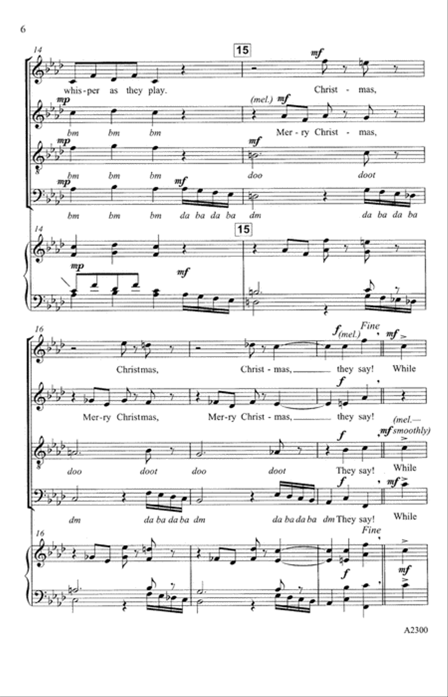 New Dance For The Sugar Plum Fairy (from Tchaikovsky's The Nutcracker Suite) (arr. Michele Weir) 4-Part scores gallery preview page 4