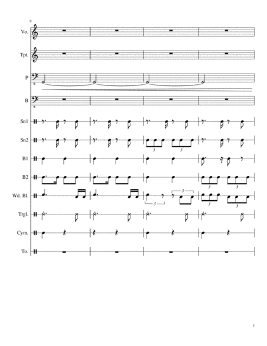 Buyog Percussion Ensemble scores gallery preview page 3