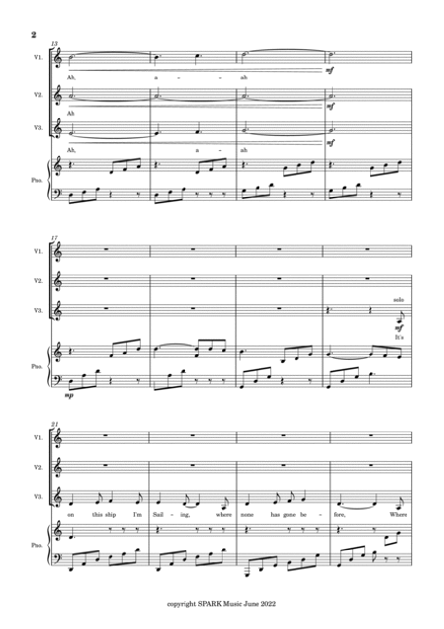 evening star I 3-Part scores gallery preview page 2