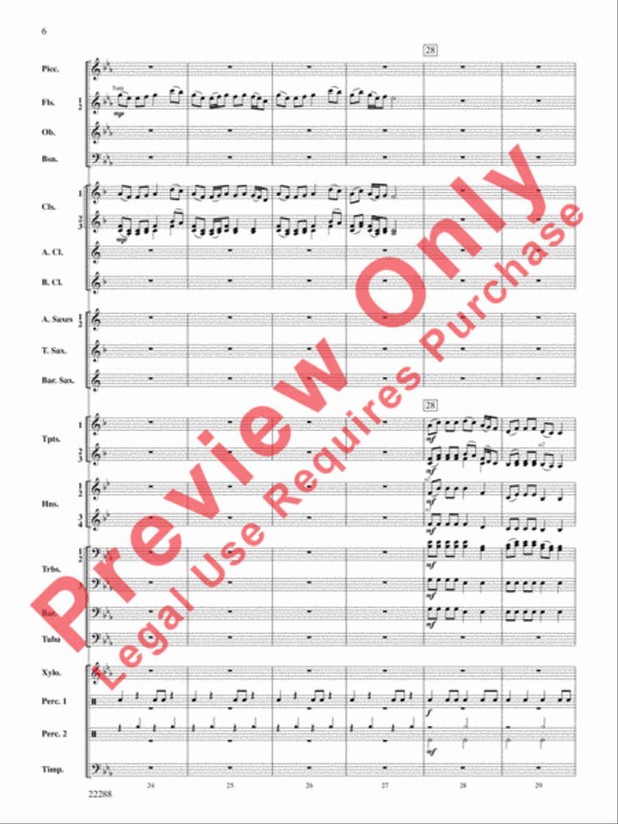 Mandjiani Concert Band scores gallery preview page 7
