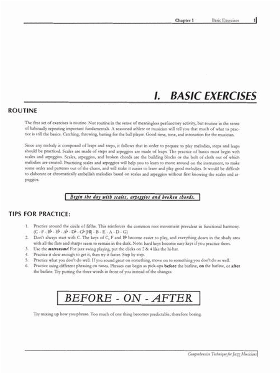 Comprehensive Technique for Jazz Musicians – 2nd Edition Collection / Songbook scores gallery preview page 10