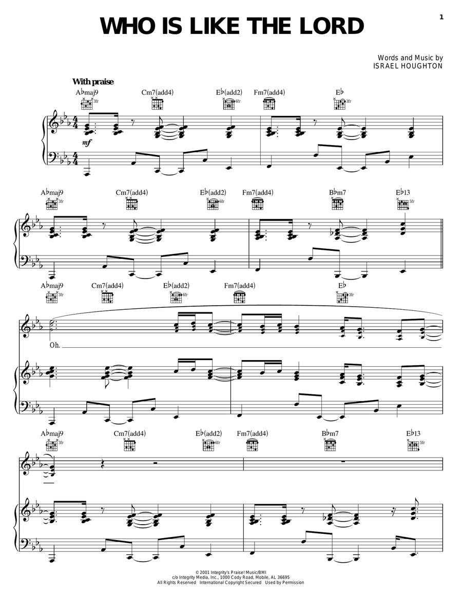Who Is Like The Lord Acoustic Guitar scores gallery preview page 1