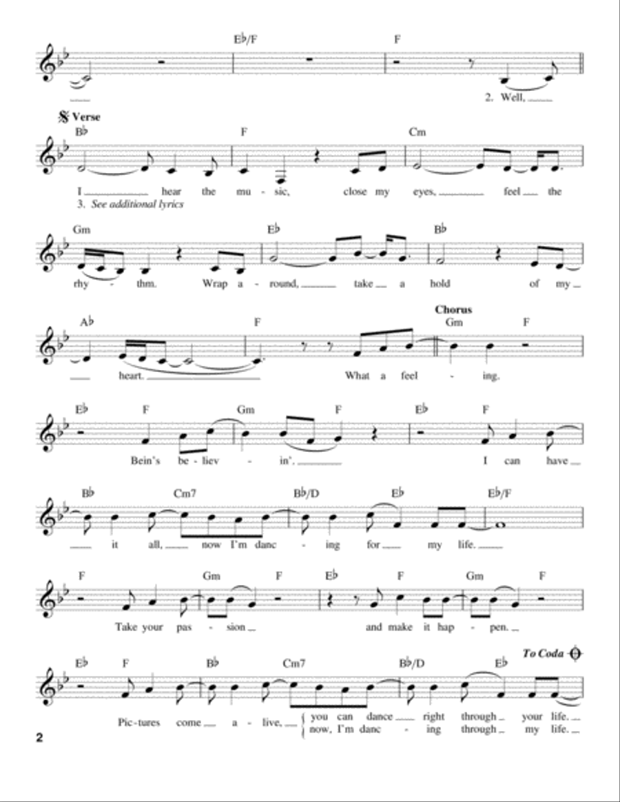 Flashdance...What A Feeling Voice scores gallery preview page 2