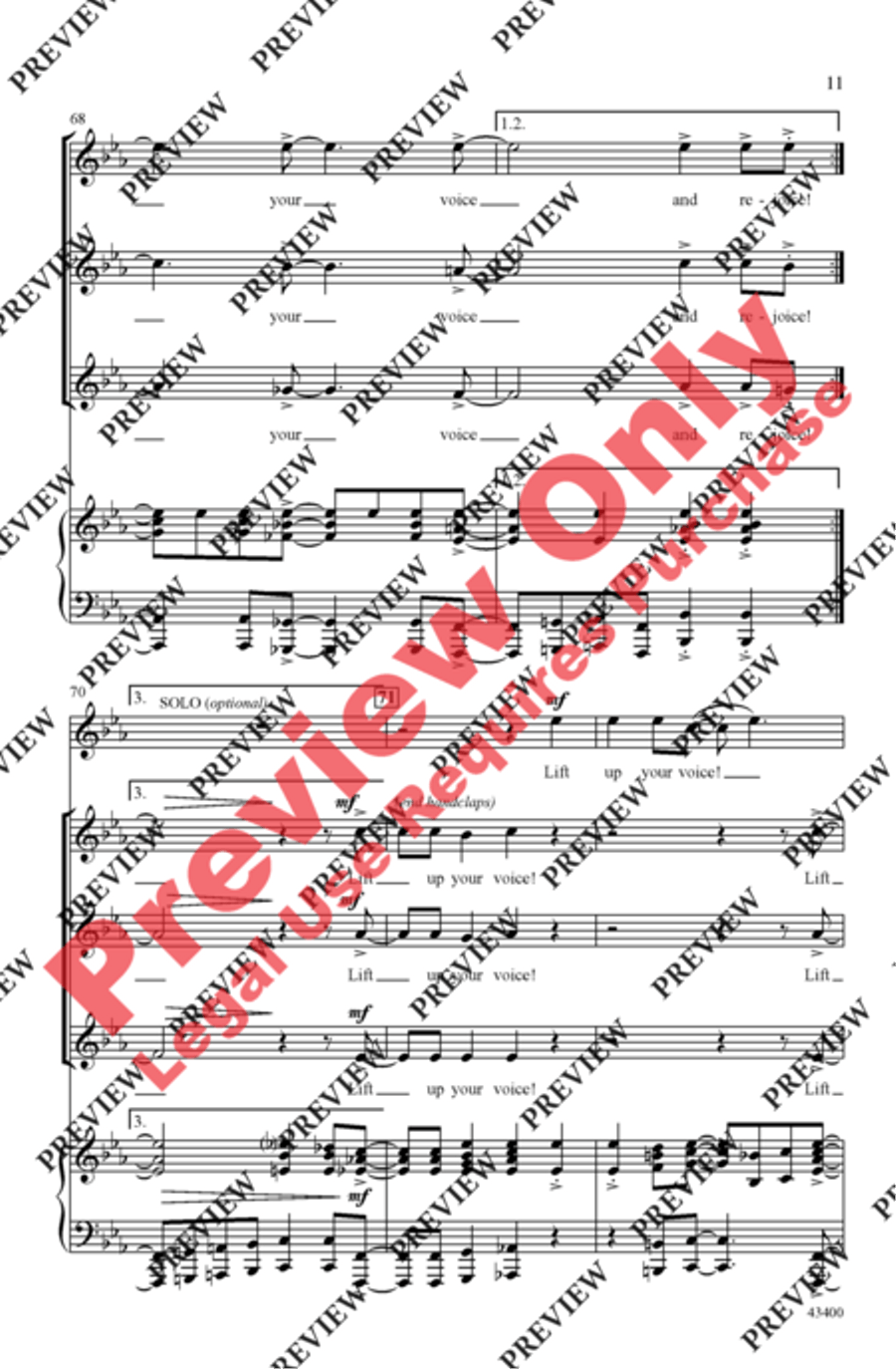 Lift Up Your Voice! Women's Choir scores gallery preview page 10