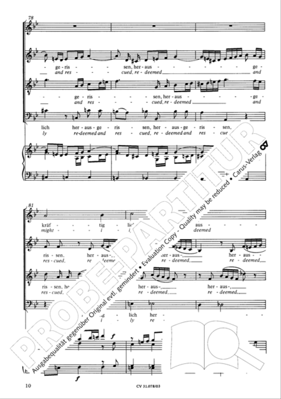 Jesus, you have freed my spirit (Jesu, der du meine Seele) 4-Part scores gallery preview page 11