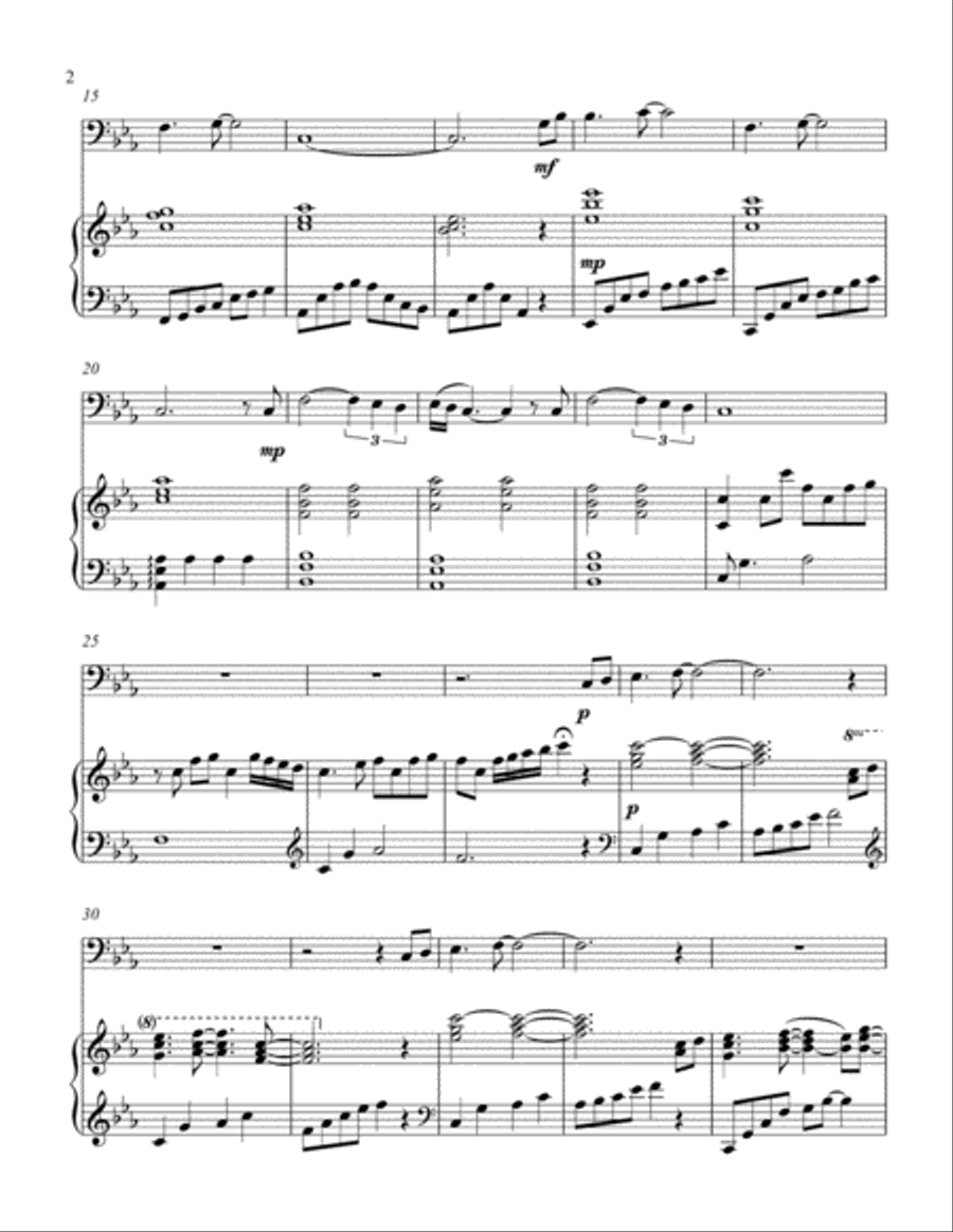 Breath Of Heaven (Mary's Song) Euphonium scores gallery preview page 3