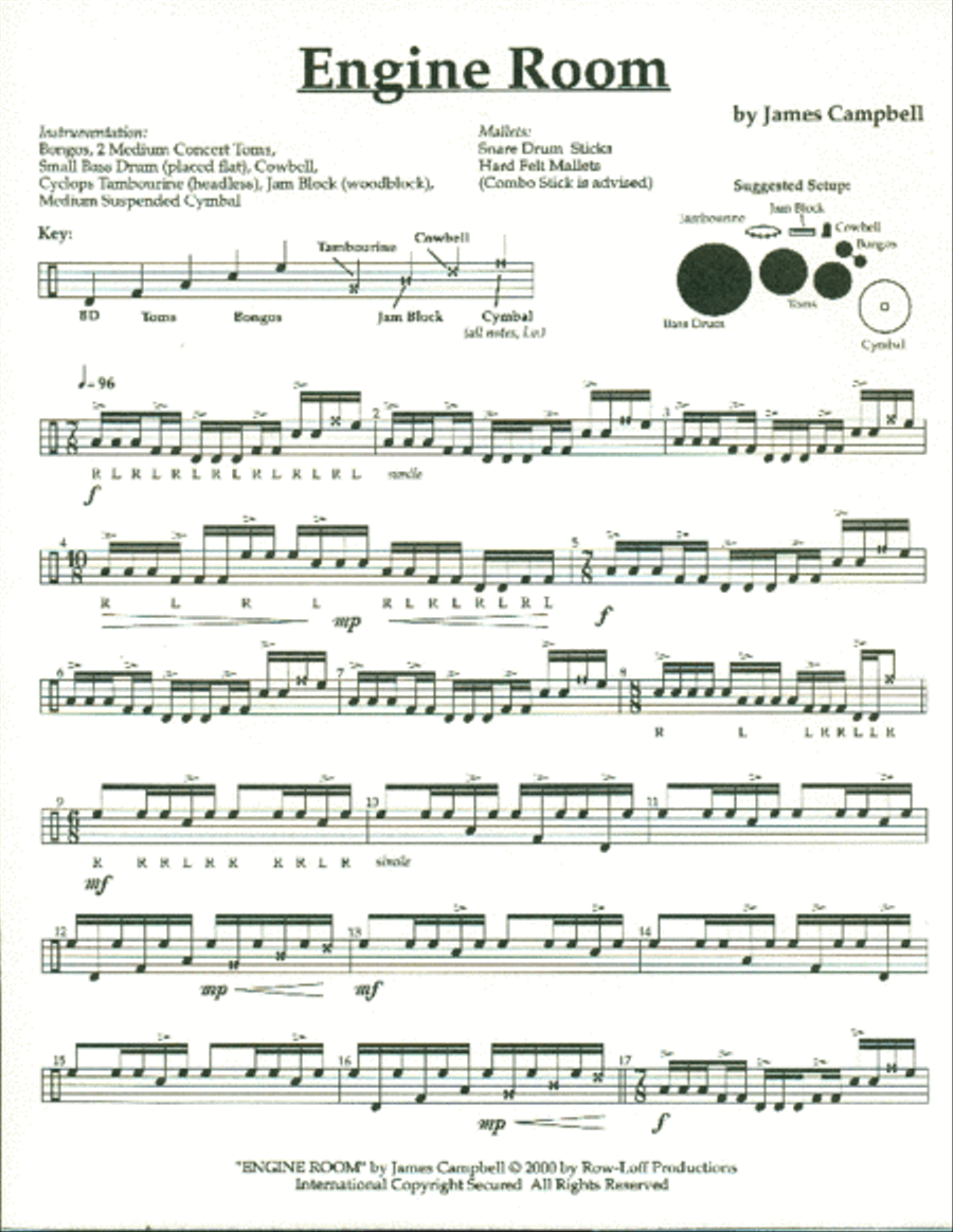Engine Room - Multi-Percussion Percussion scores gallery preview page 2