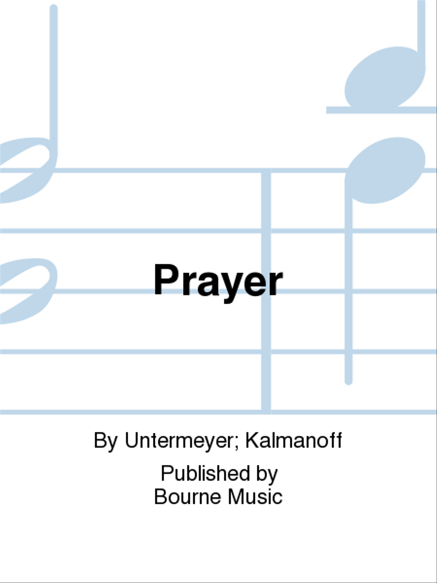 Prayer 4-Part scores gallery preview page 1