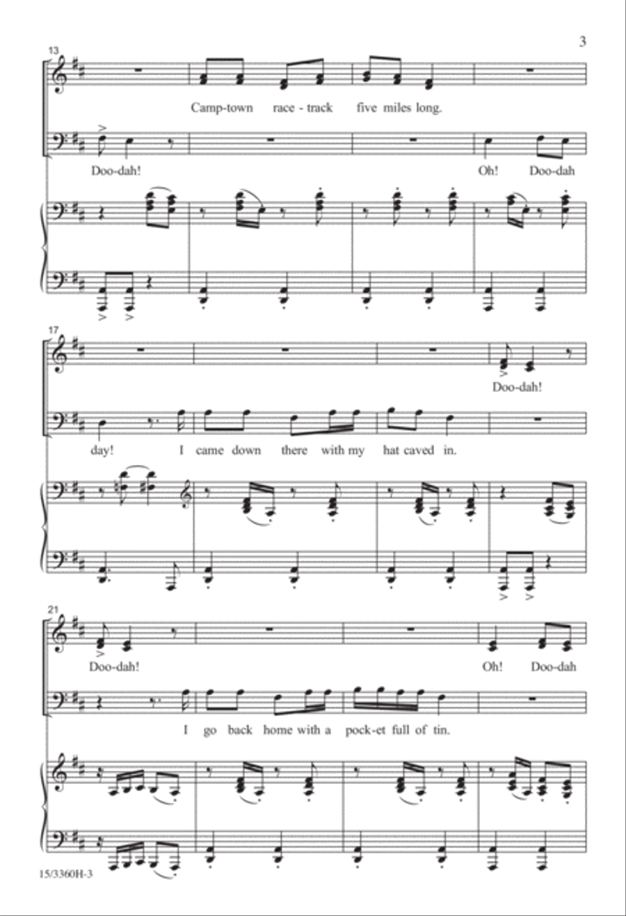 My Banjo on My Knee My Banjo on My Knee 4-Part scores gallery preview page 3