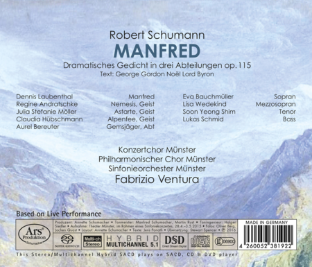 Schumann: Manfred  Sheet Music