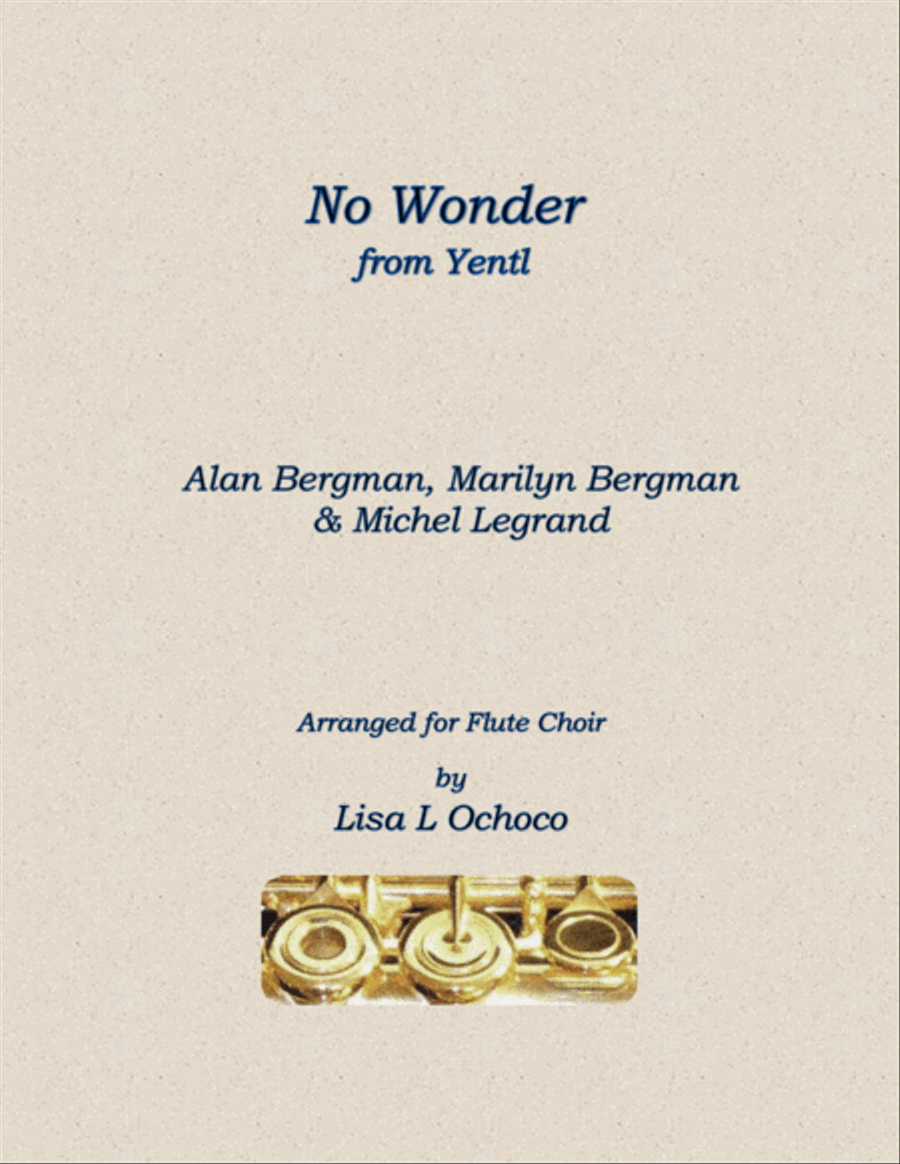 No Wonder Flute Choir scores gallery preview page 1