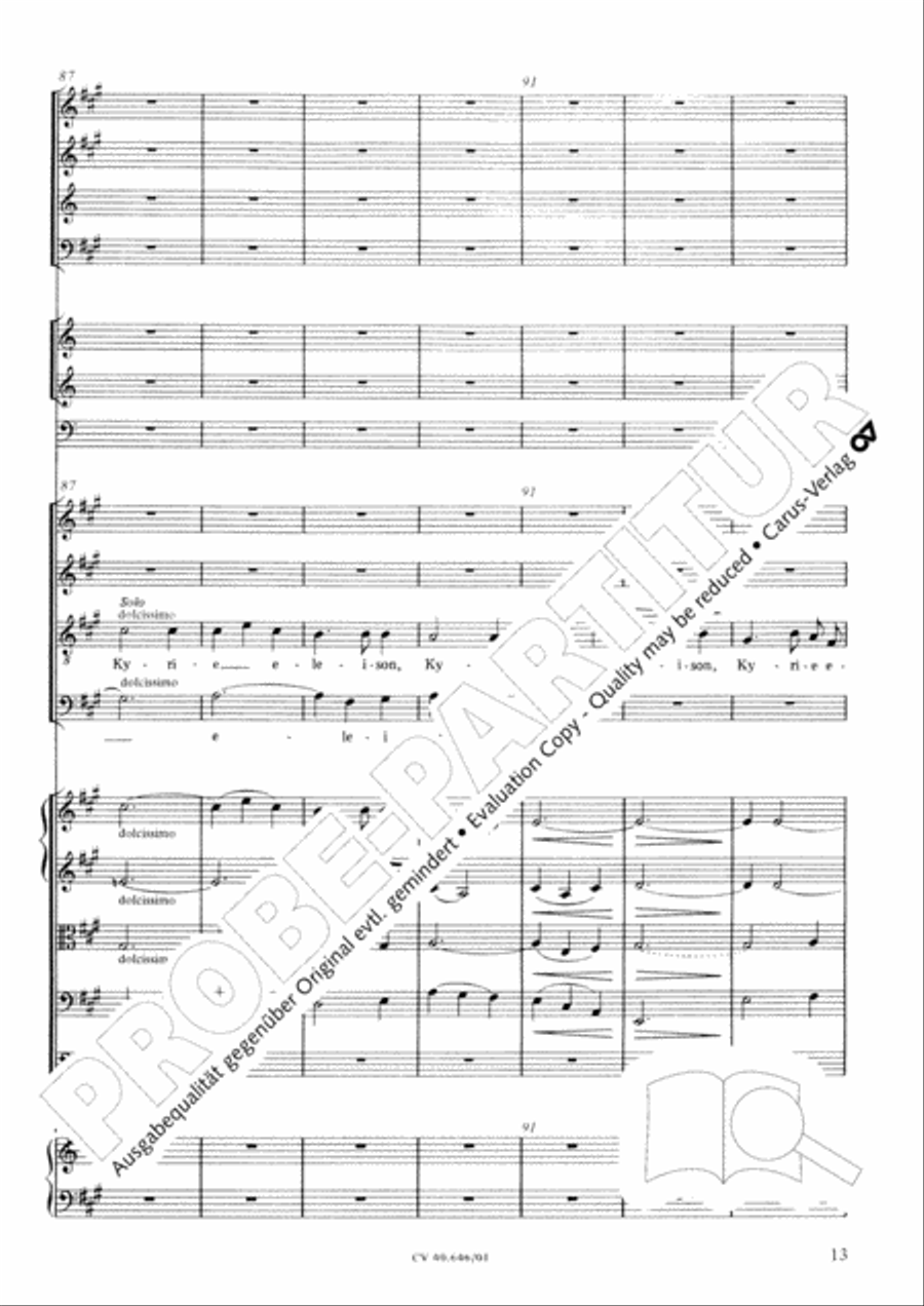 Mass in A Major (2 versions) STB scores gallery preview page 24