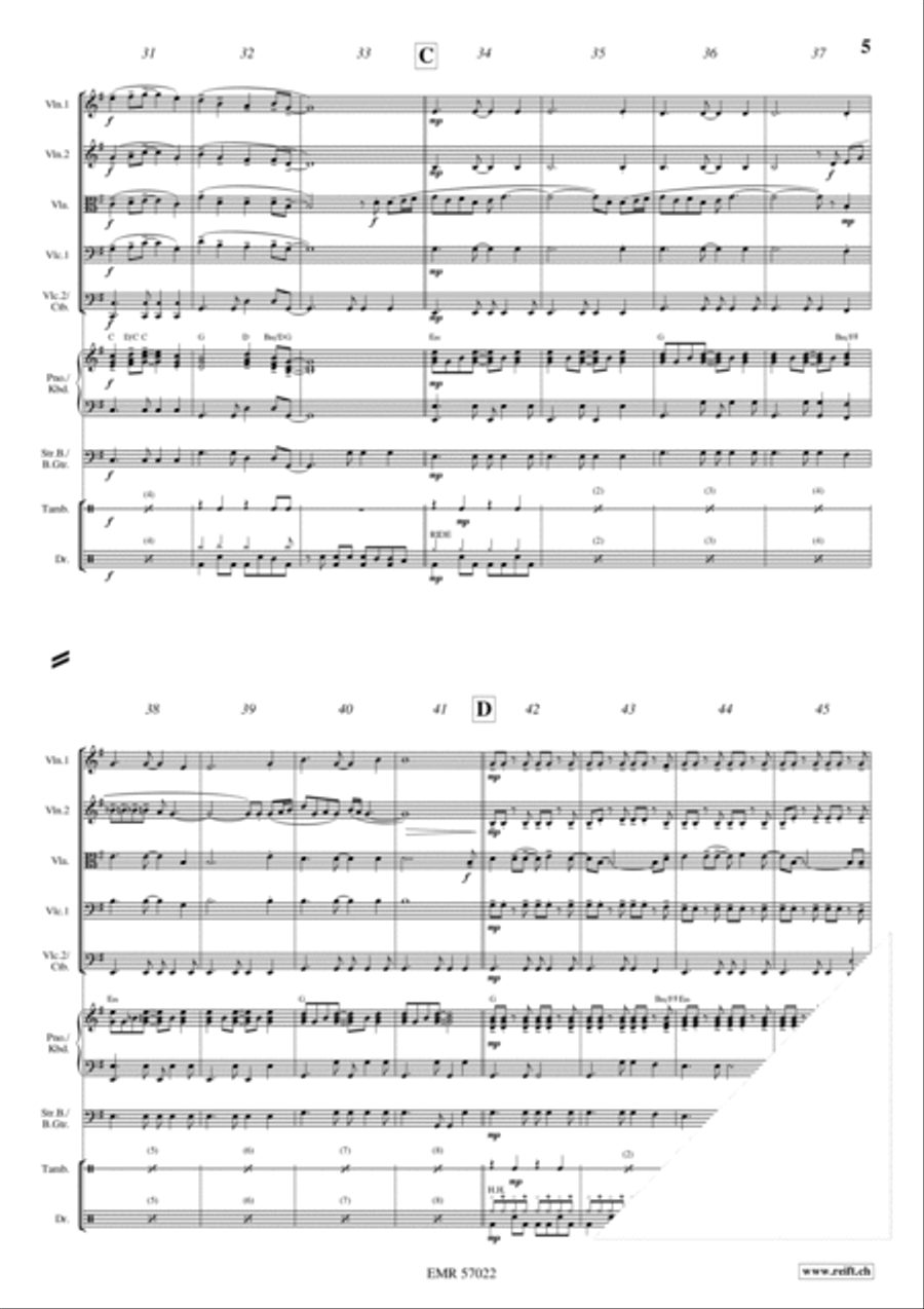 Whiskey In The Jar String Quintet scores gallery preview page 5