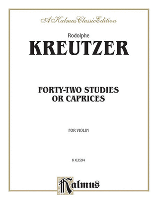 Book cover for Forty-two Studies or Caprices