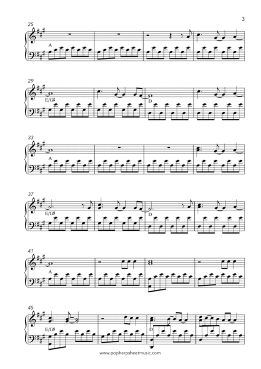 Chasing Cars Harp scores gallery preview page 3