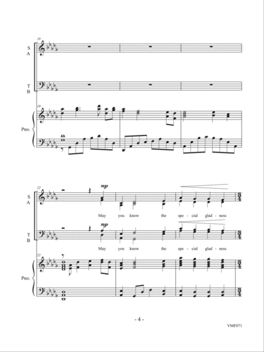 A Holiday Prayer A Holiday Prayer 4-Part scores gallery preview page 6