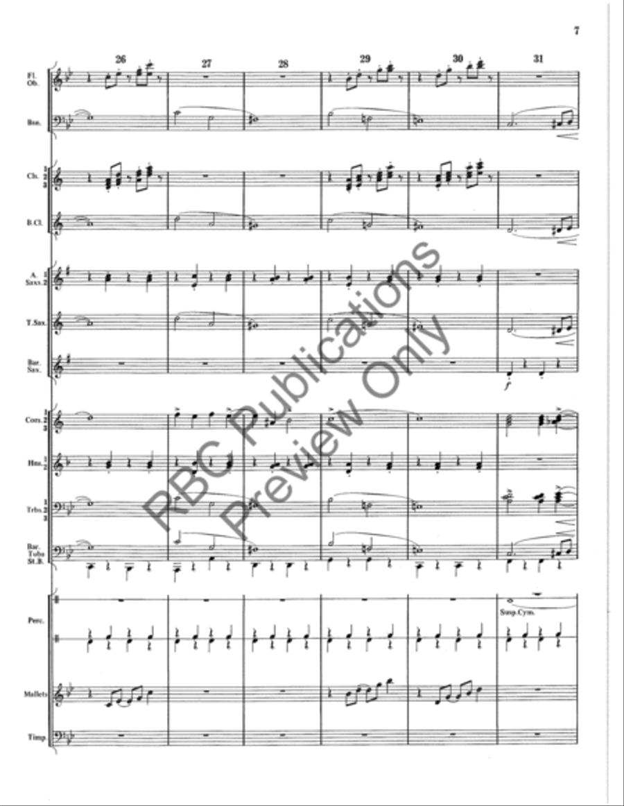 Entracte Concert Band scores gallery preview page 8