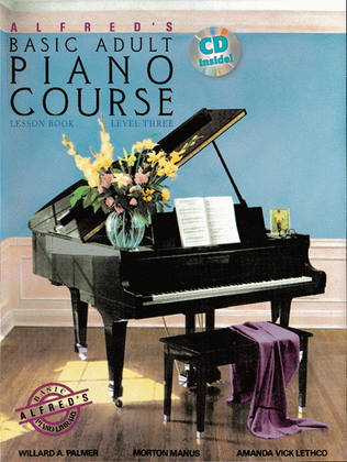 Book cover for Alfred's Basic Adult Piano Course Lesson Book, Book 3