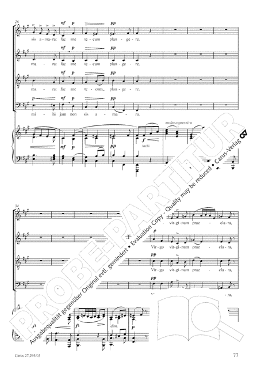 Stabat mater 4-Part scores gallery preview page 84