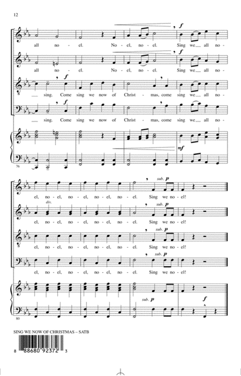 Sing We Now Of Christmas ("Noel Nouvelet") (arr. Audrey Snyder)