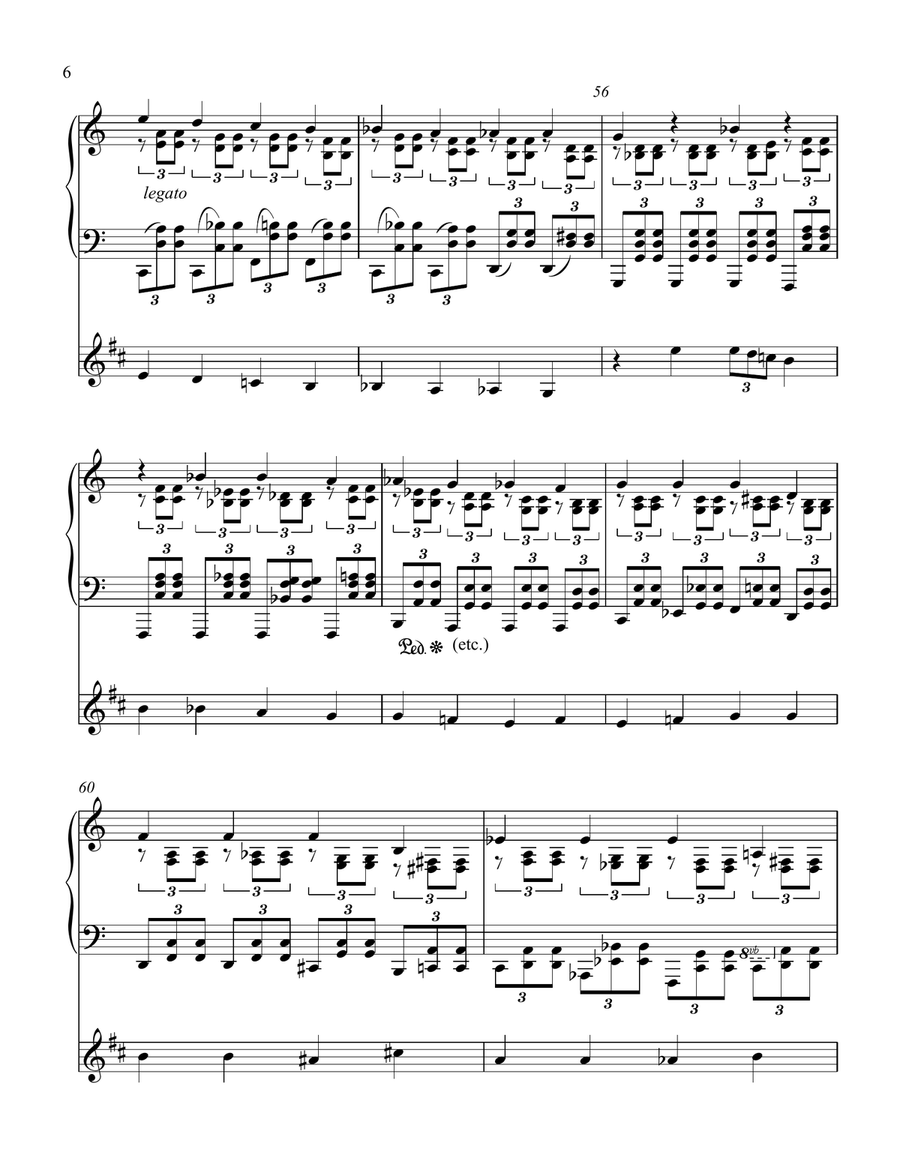 Duet for Piano and B-flat Clarinet Woodwind Duet scores gallery preview page 6