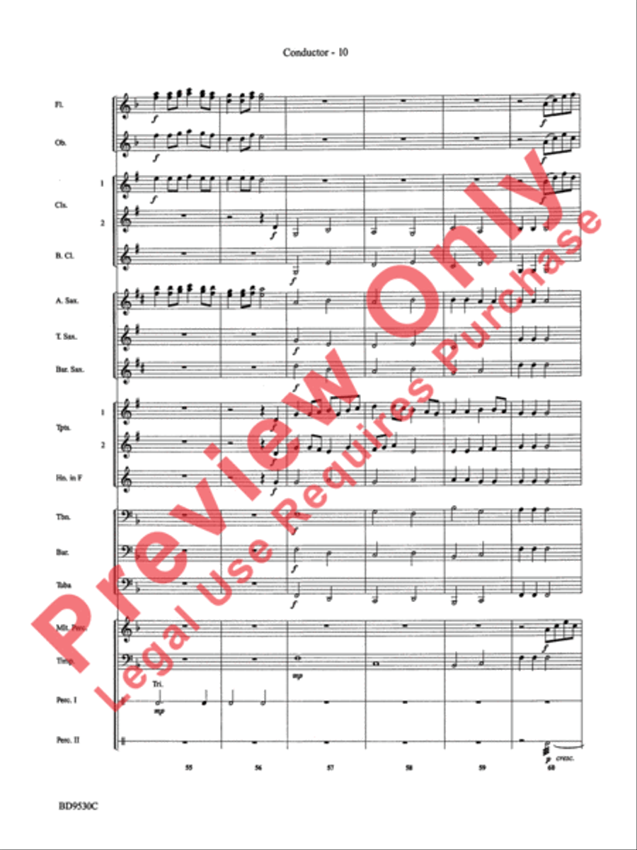 Shaker Variants Concert Band scores gallery preview page 13