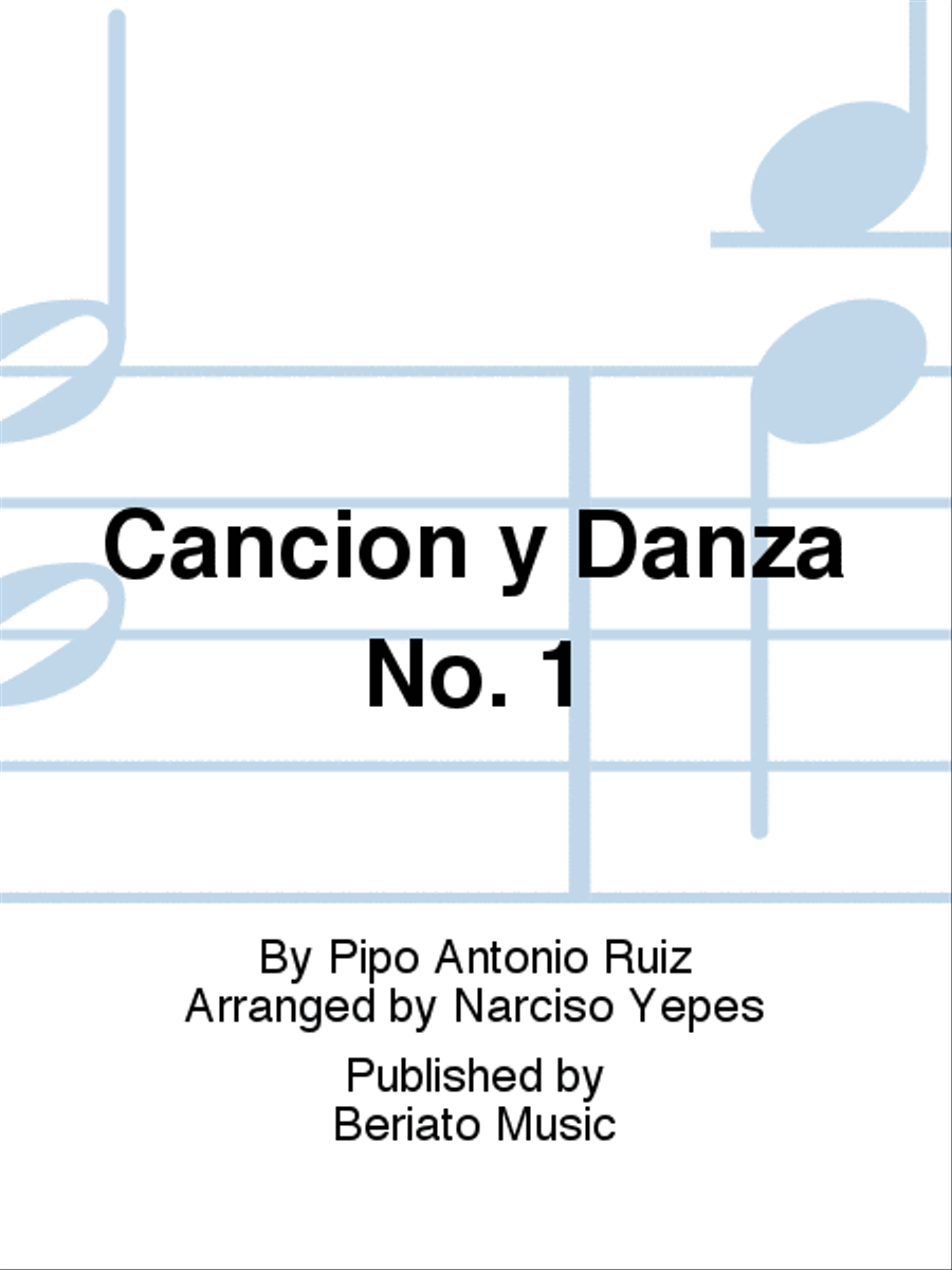 Cancion y Danza No. 1 Guitar scores gallery preview page 1