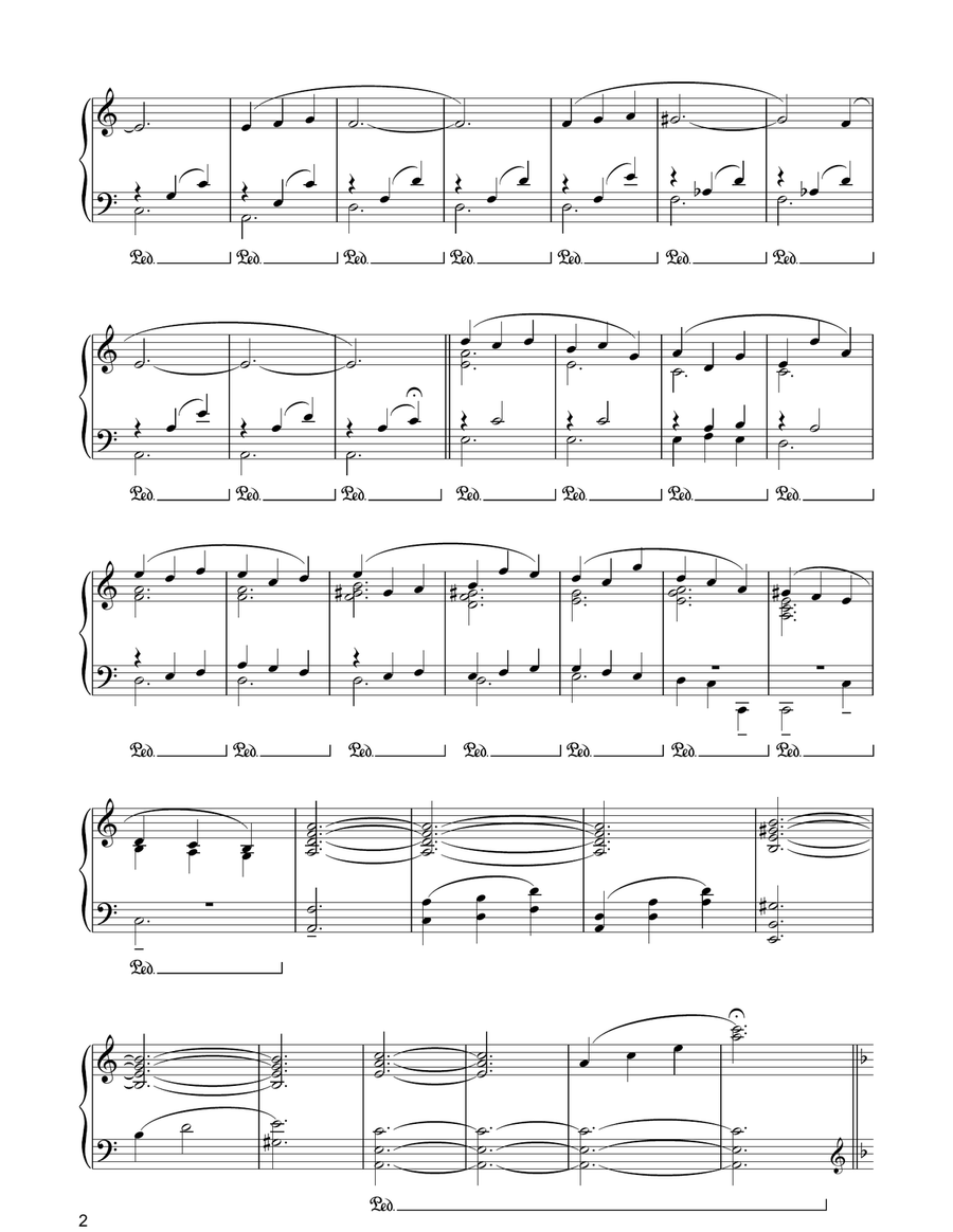 Long, Long Time Ago/The Funeral (from Pan's Labyrinth) Piano Solo scores gallery preview page 2