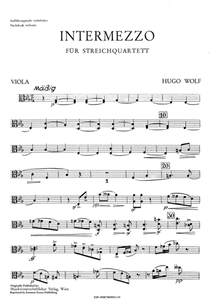 Intermezzo fur Streichquartett