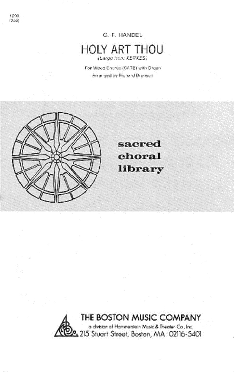 Holy Art Thou 4-Part scores gallery preview page 1
