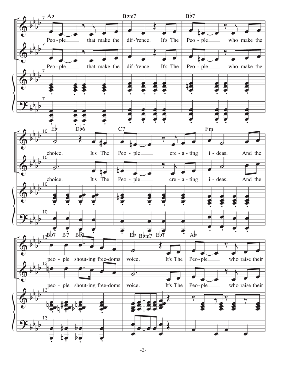 It's The People It's The People 2-Part scores gallery preview page 2
