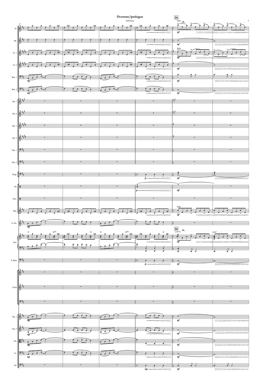 Overture/prologue Full Orchestra scores gallery preview page 6