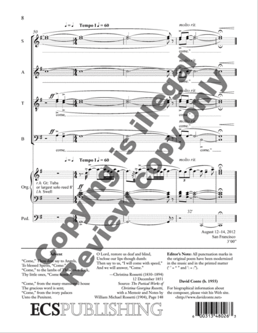 Advent 4-Part scores gallery preview page 17