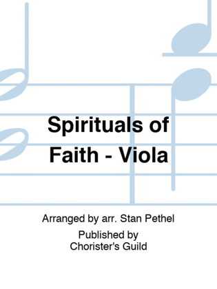 Book cover for Spirituals of Faith - Viola