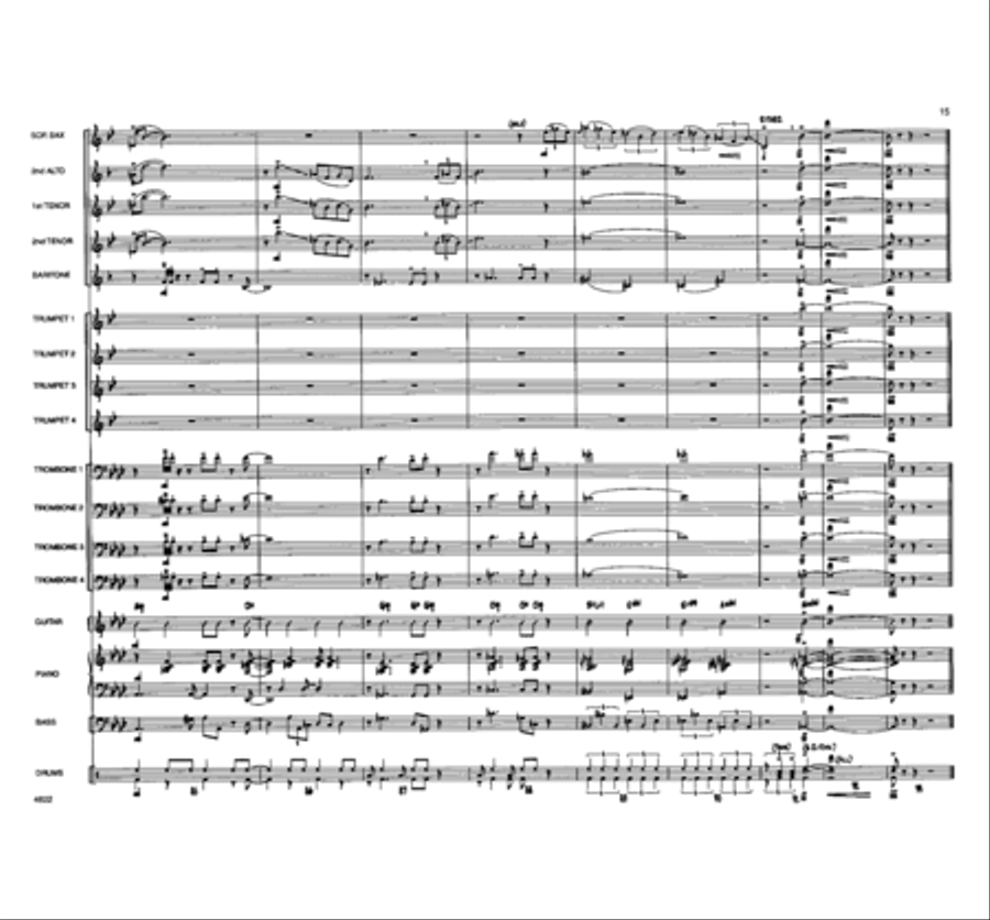 Been Alone Too Long Jazz Ensemble scores gallery preview page 14