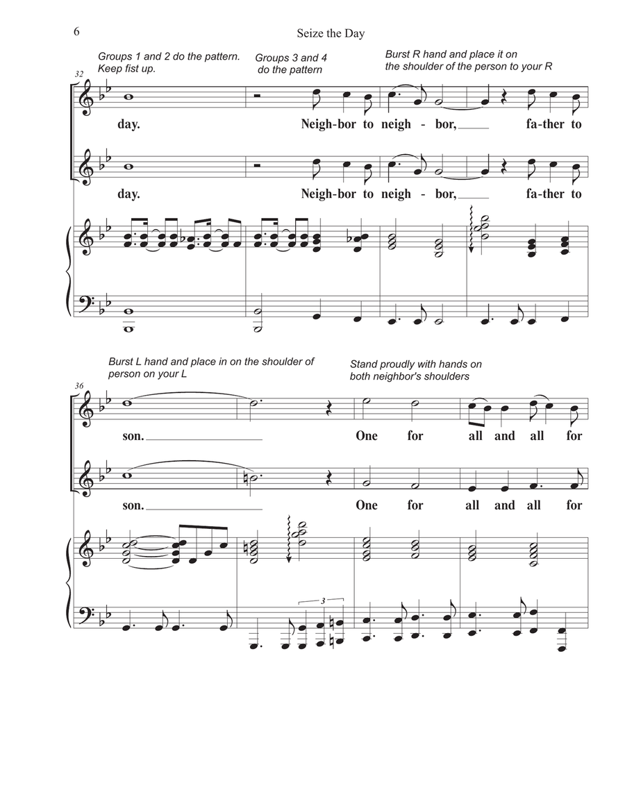Seize The Day 2-Part scores gallery preview page 6