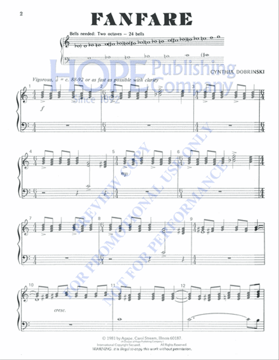 Fanfare Fanfare 2-Octaves scores gallery preview page 2