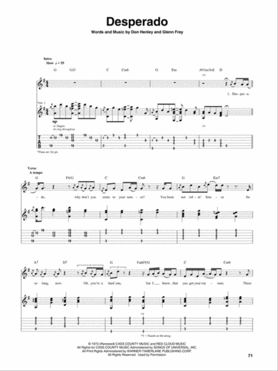 Eagles - Their Greatest Hits 1971-1975 Electric Guitar scores gallery preview page 5
