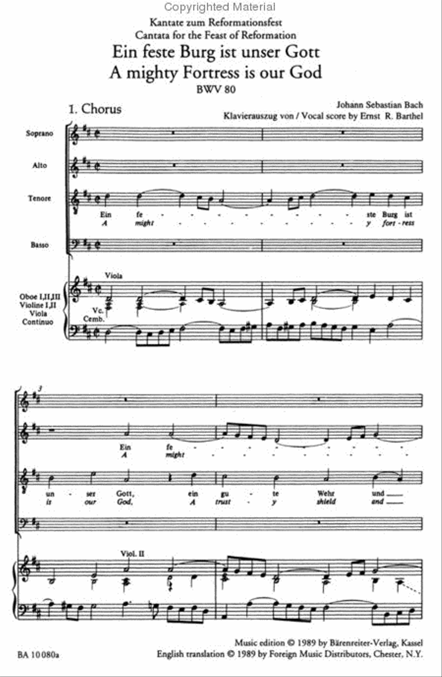 Ein Feste Burg Ist Unser Gott - A Mighty Fortress Is Our God 4-Part scores gallery preview page 2