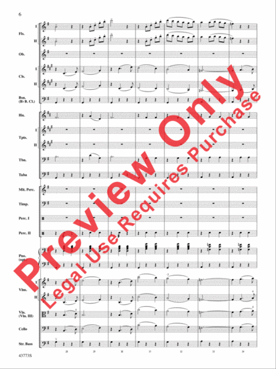 The Beautiful Galatea Full Orchestra scores gallery preview page 7