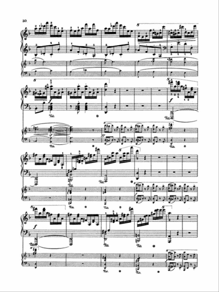 Rubinstein: Piano Concerto No. 4, Op. 70 Piano scores gallery preview page 4