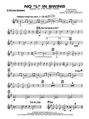 Book cover for No "L" in Swing: E-flat Baritone Saxophone